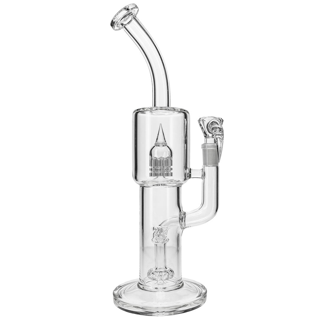 Percoluxe Two Chamber Bong by 2K Glass