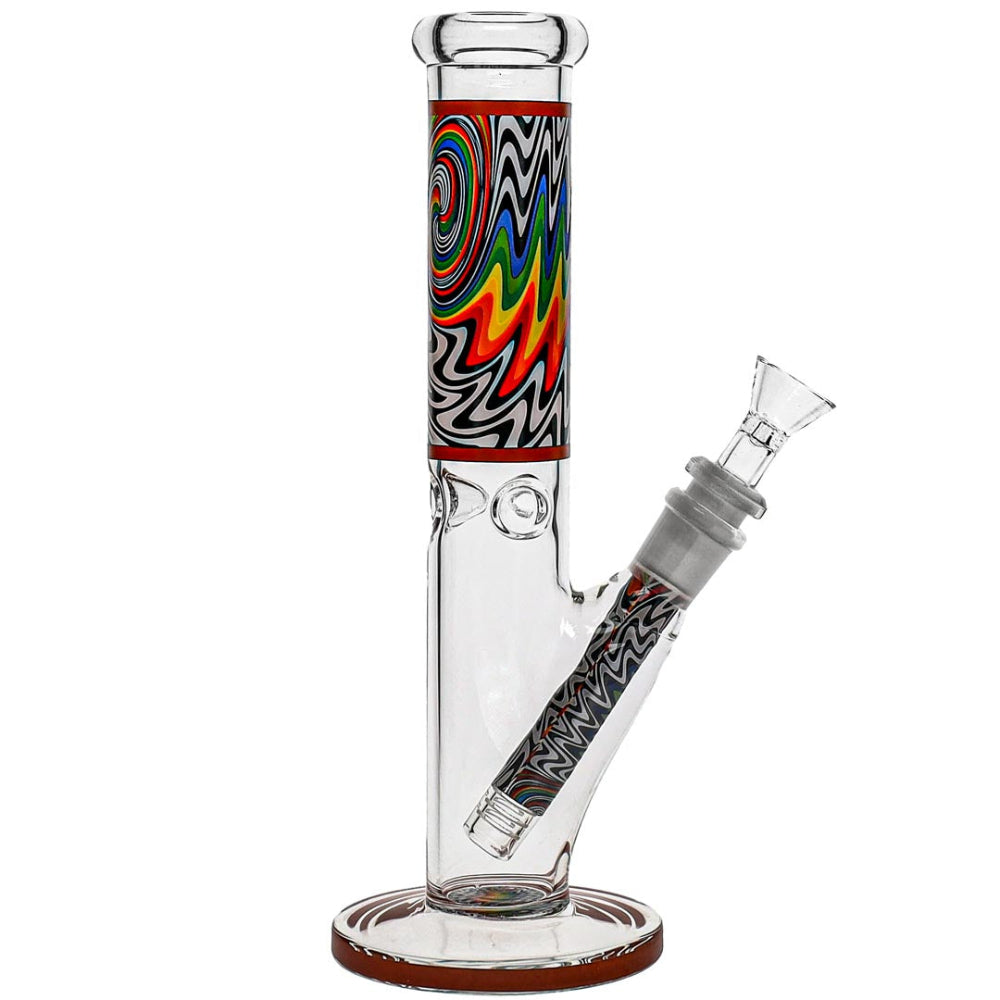 Accurate Glass WigWag Mini Straight Tube Bongs image