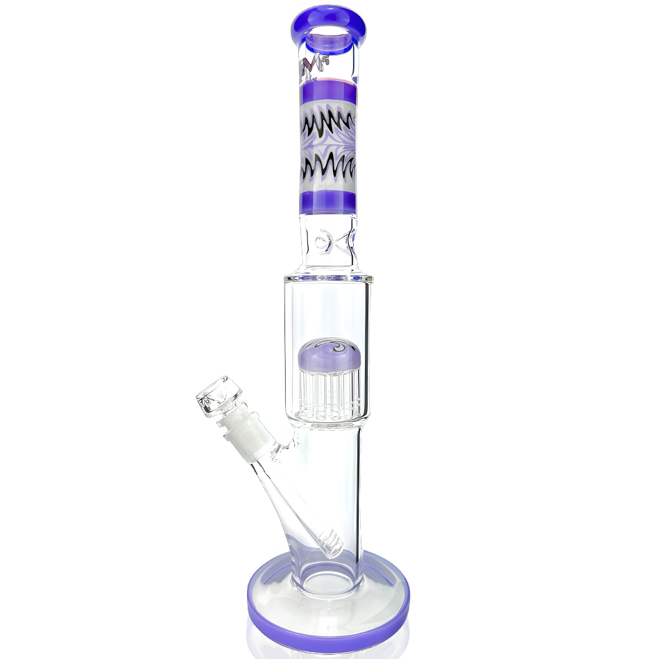 AFM Glass 18-inch Reversal Straight Tube Bong