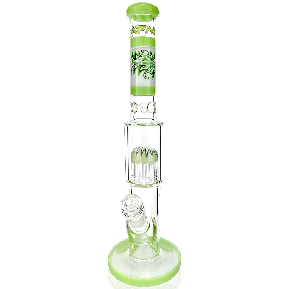 AFM Glass 18-inch Reversal Straight Tube Bong Slime