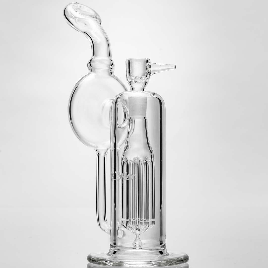 B. Wilson Glass Clear Recycler Bubbler Bong