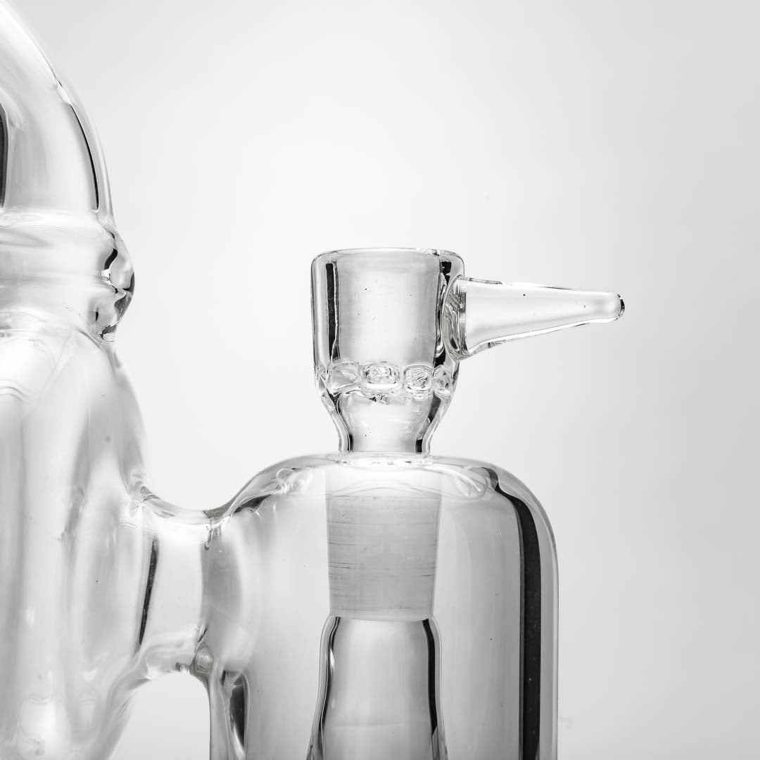 B. Wilson Glass Clear Recycler Bubbler Bong