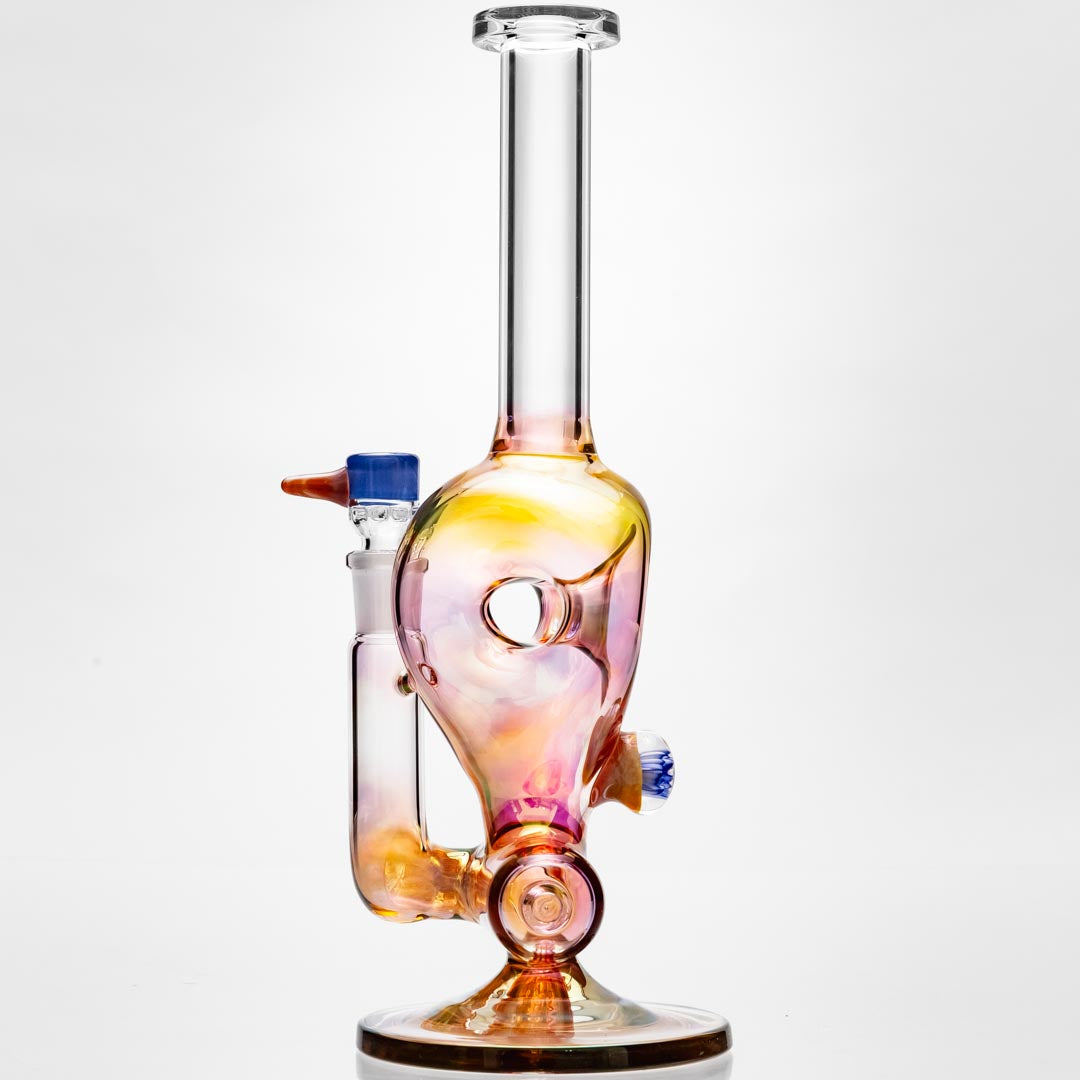 B. Wilson Glass Fumed Donut Inline Bongs