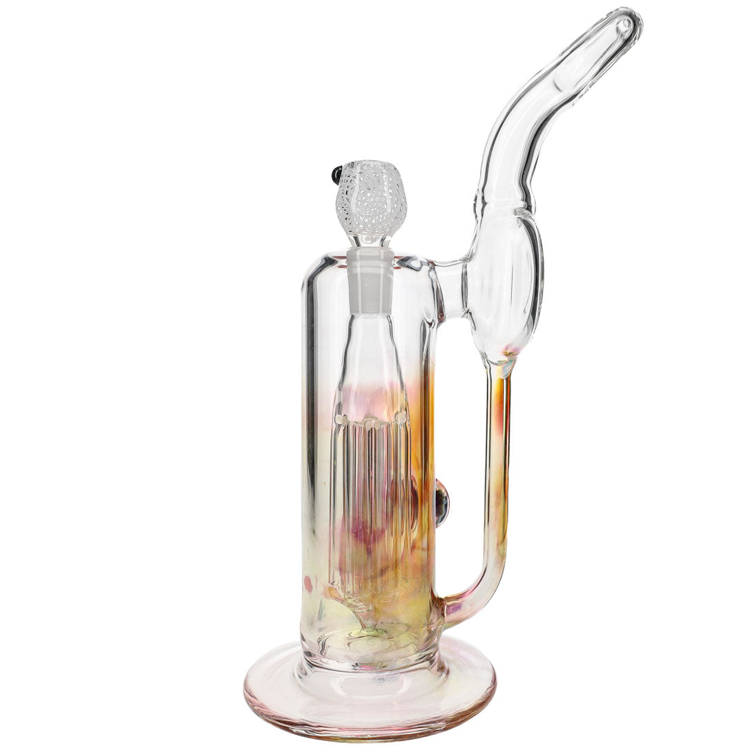  Fumed Disk 6-Arm Recycler Bubbler from B. Wilson Glass