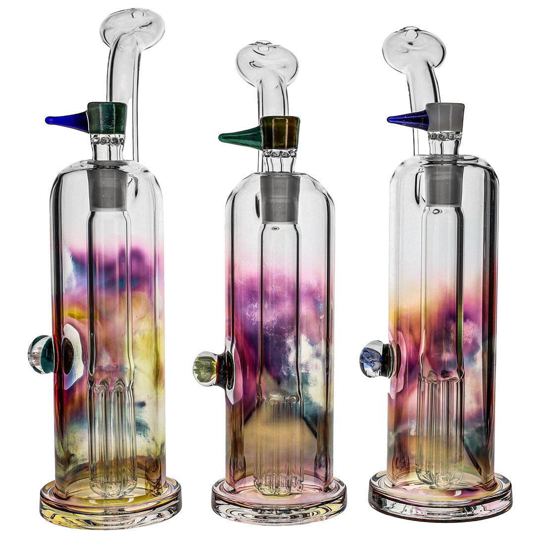 Fumed 6-Arm Bubbler Bongs by Ben Wilson Glass image