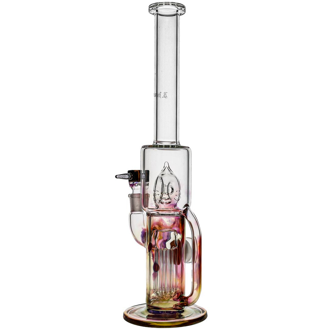 Ben Wilson Glass Fumed 6-Arm Recycler Bong