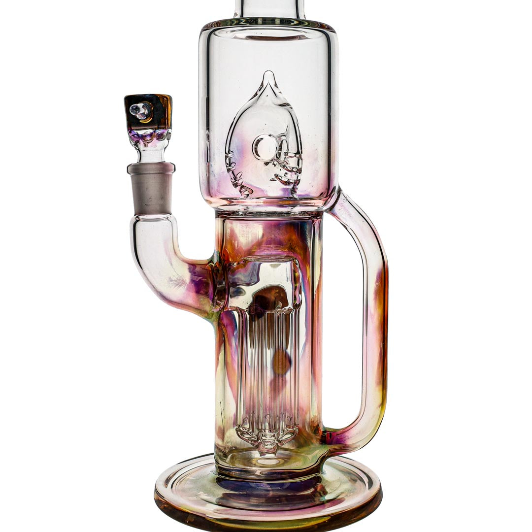 Ben Wilson Glass Fumed 6-Arm Recycler Bong