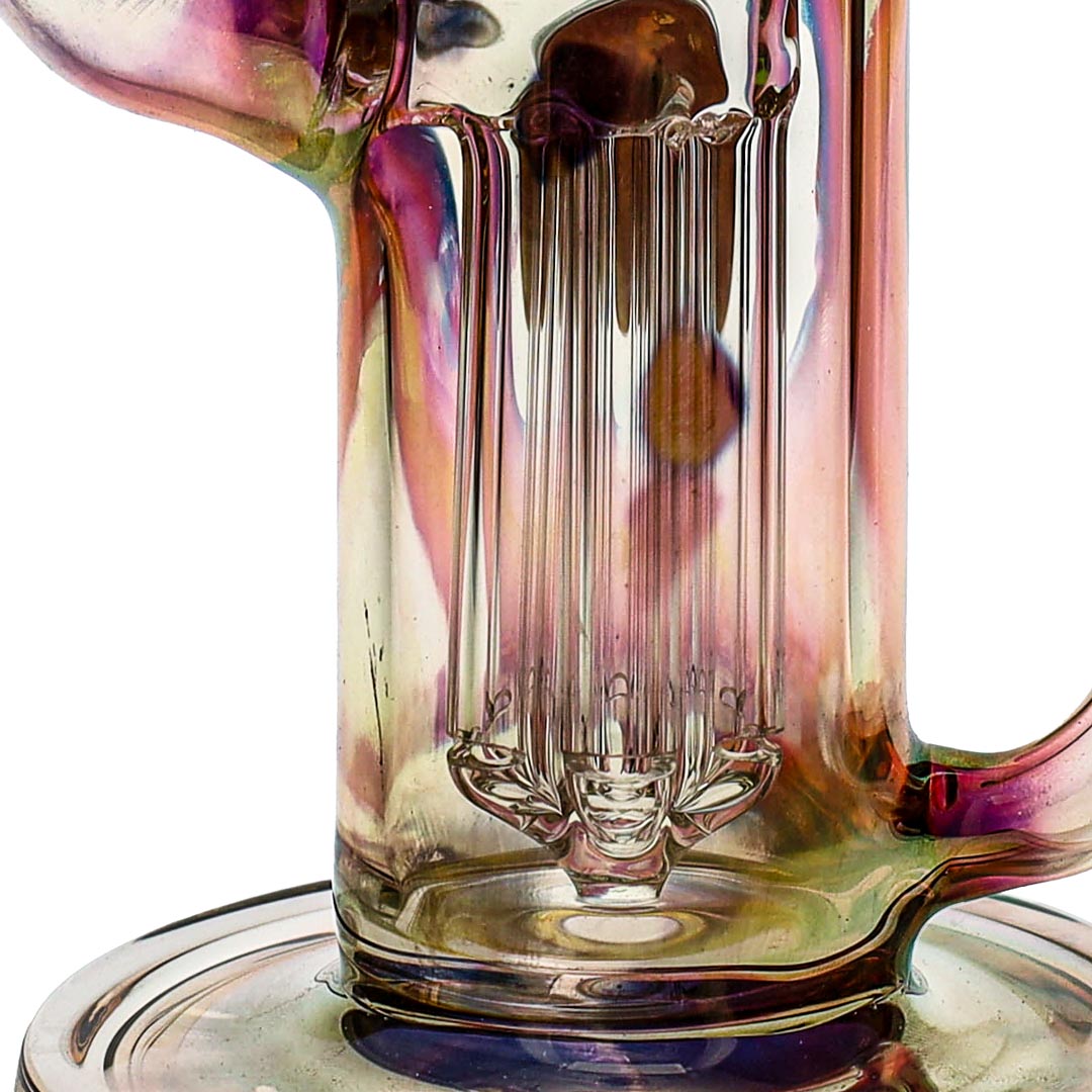 Ben Wilson Glass Fumed 6-Arm Recycler Bong