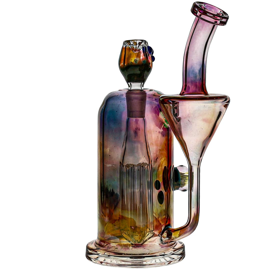 Ben Wilson Fumed 6-Arm Recycler Bubbler Bong image