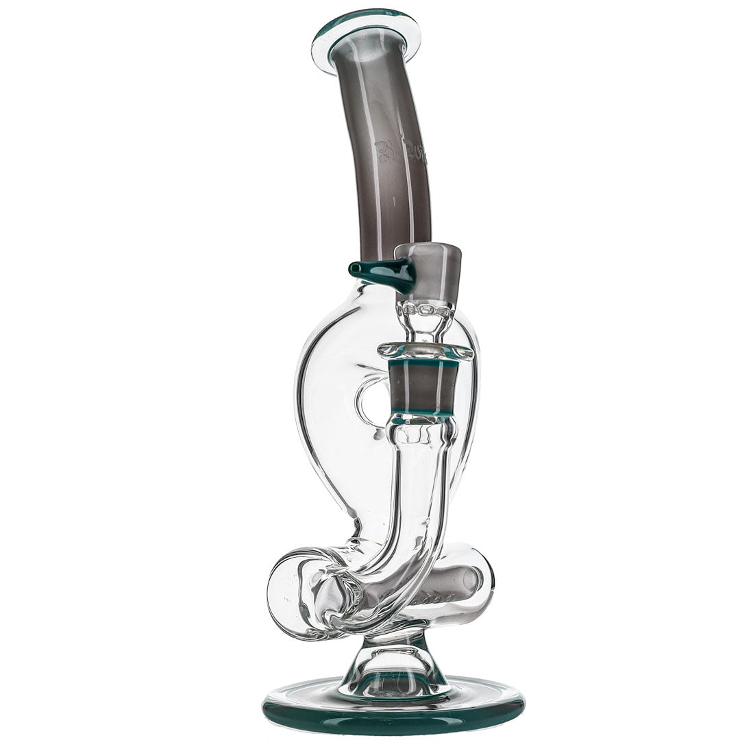Color Triple Donut Bong by Ben Wilson Glass