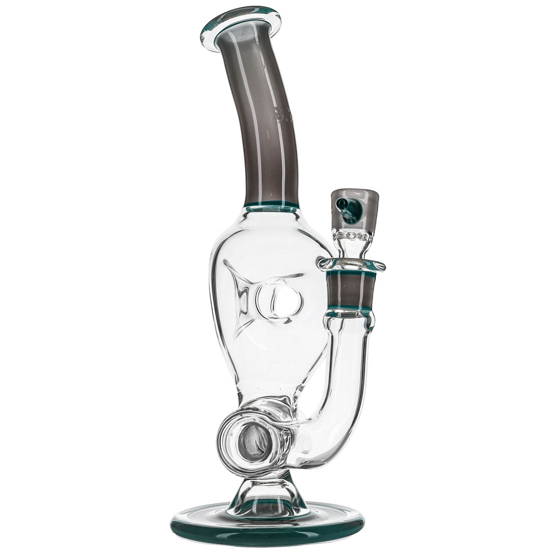 Color Triple Donut Bong by Ben Wilson Glass