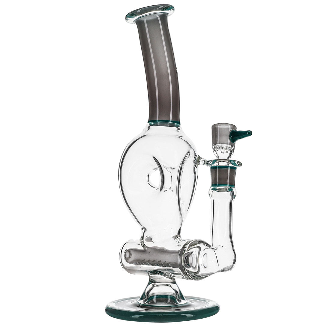 Color Triple Donut Bong by Ben Wilson Glass