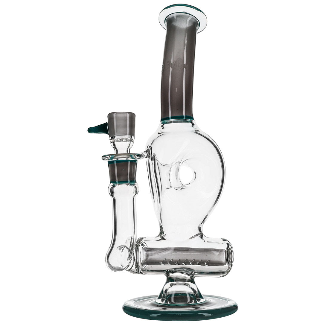 Color Triple Donut Bong by Ben Wilson Glass