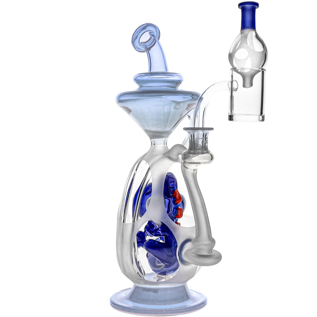 10mm Yoshi Recycler Dab Rigs by BTGB Glass image