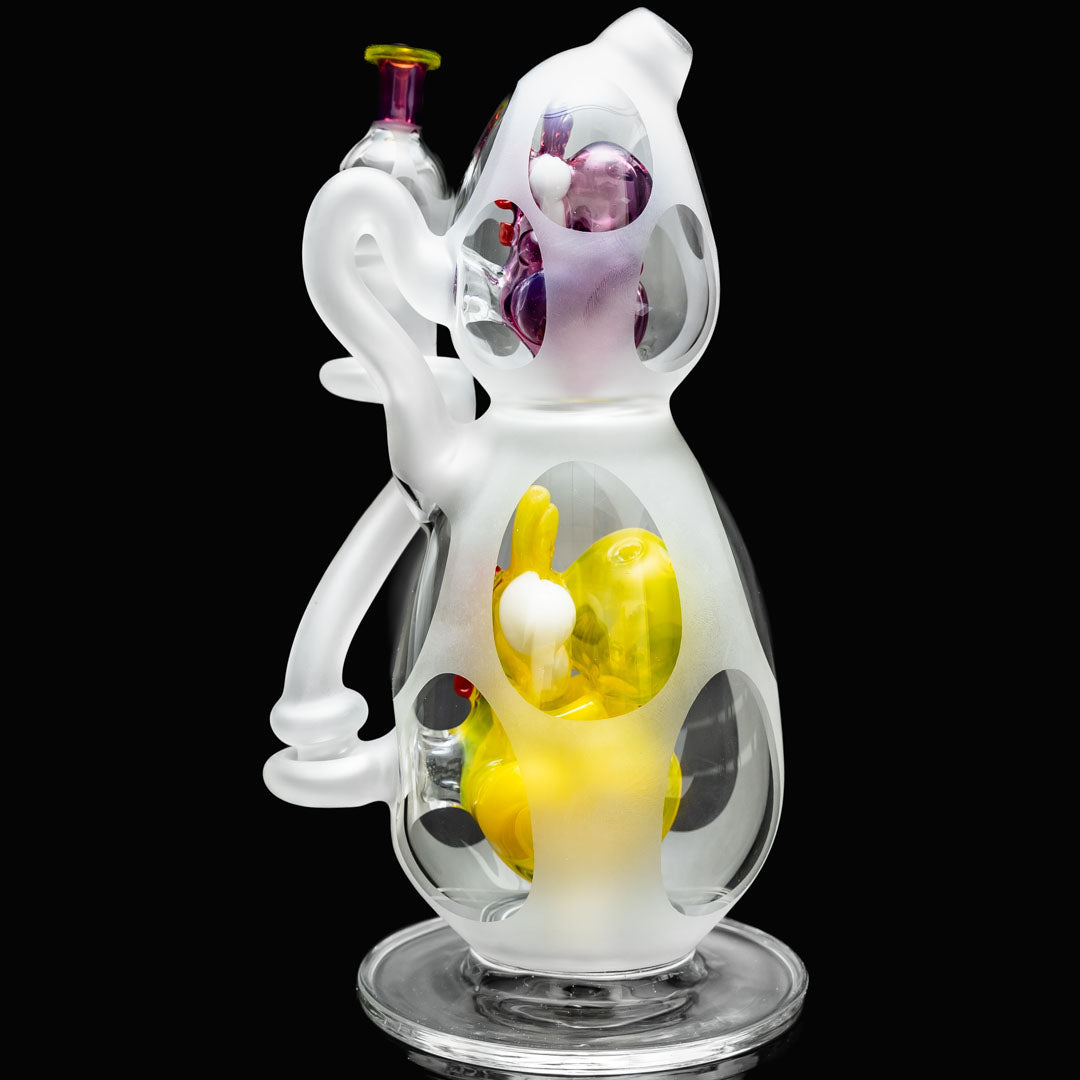 BTGB Glass 14mm Double Yoshi Egg Dab Rigs