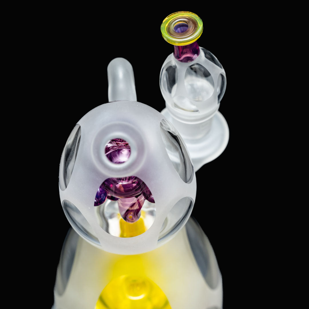 BTGB Glass 14mm Double Yoshi Egg Dab Rigs