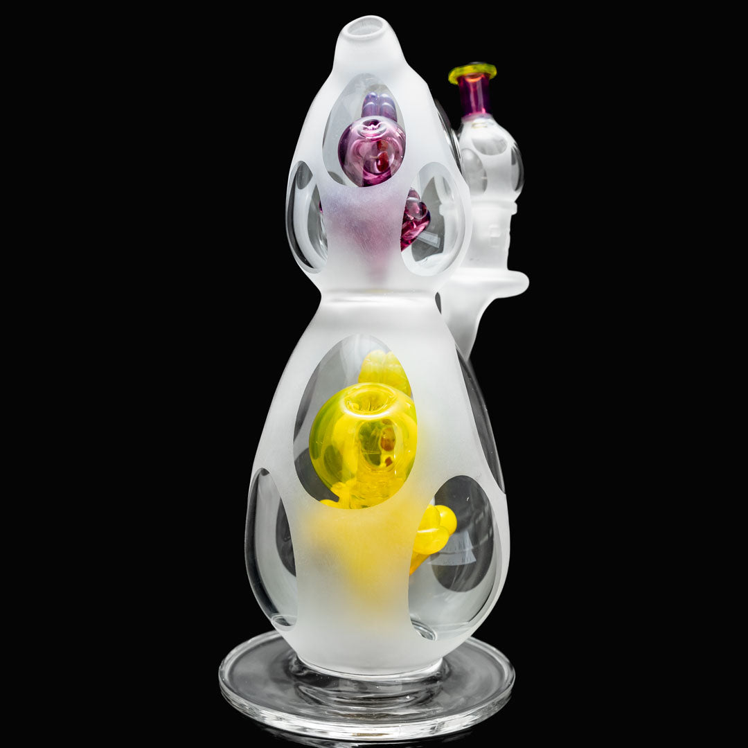 BTGB Glass 14mm Double Yoshi Egg Dab Rigs