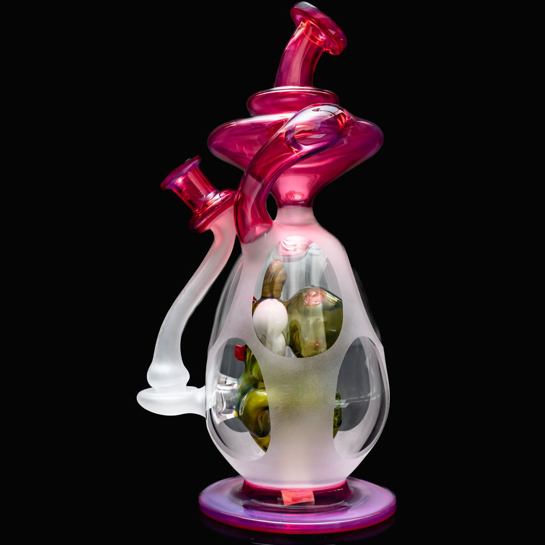 BTGB Glass 10mm Yoshi Recycler Dab Rigs