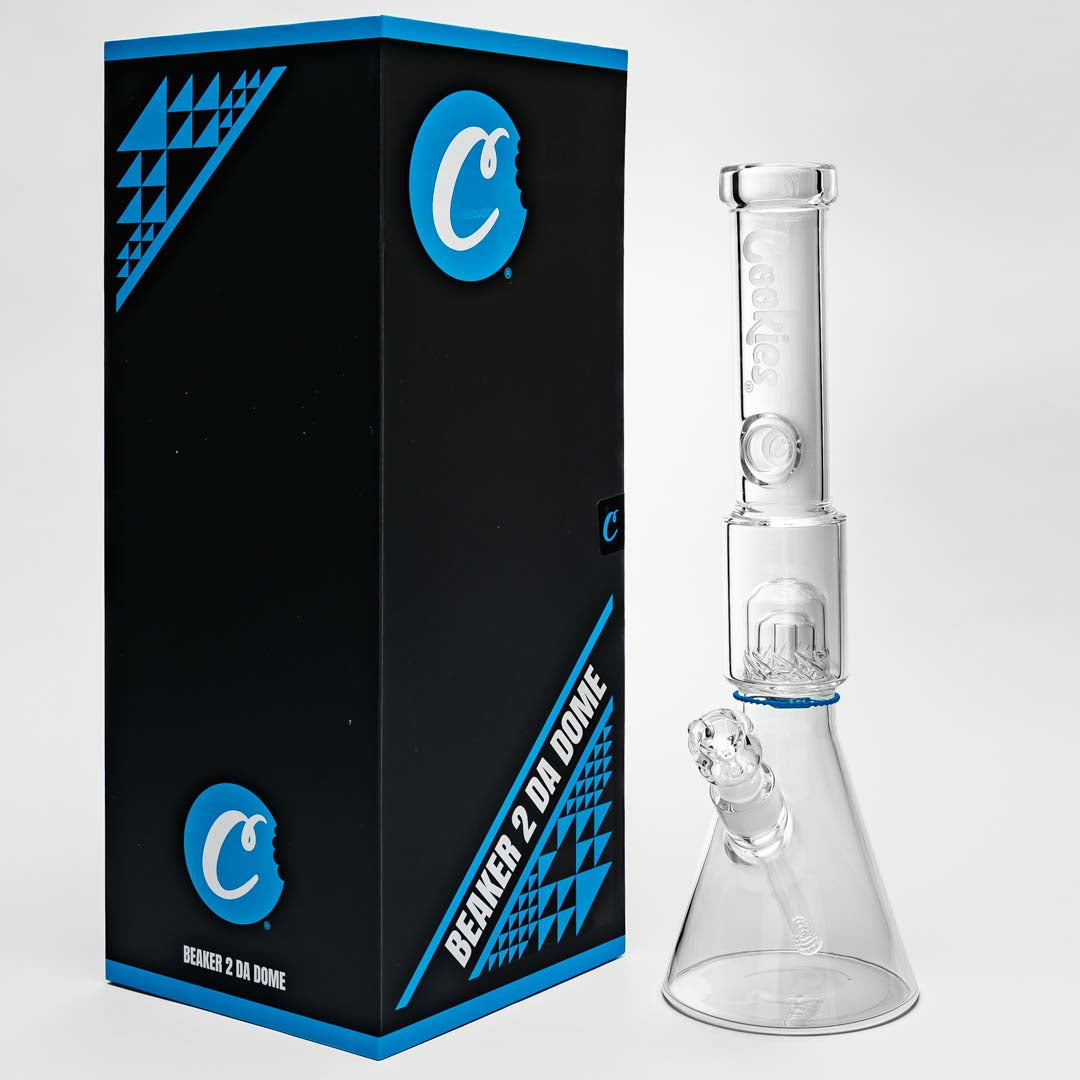 Cookies Glass 7mm 2 da Dome Beaker Bong