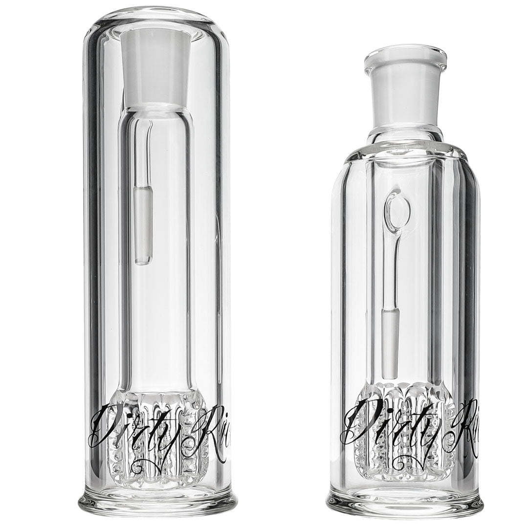 90-Degree Apocoline Perc Ash Catcher by Dirty Rico Glass