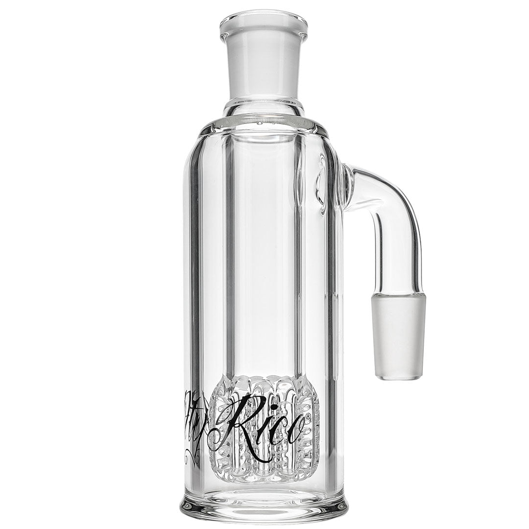 90-Degree Apocoline Perc Ash Catcher by Dirty Rico Glass