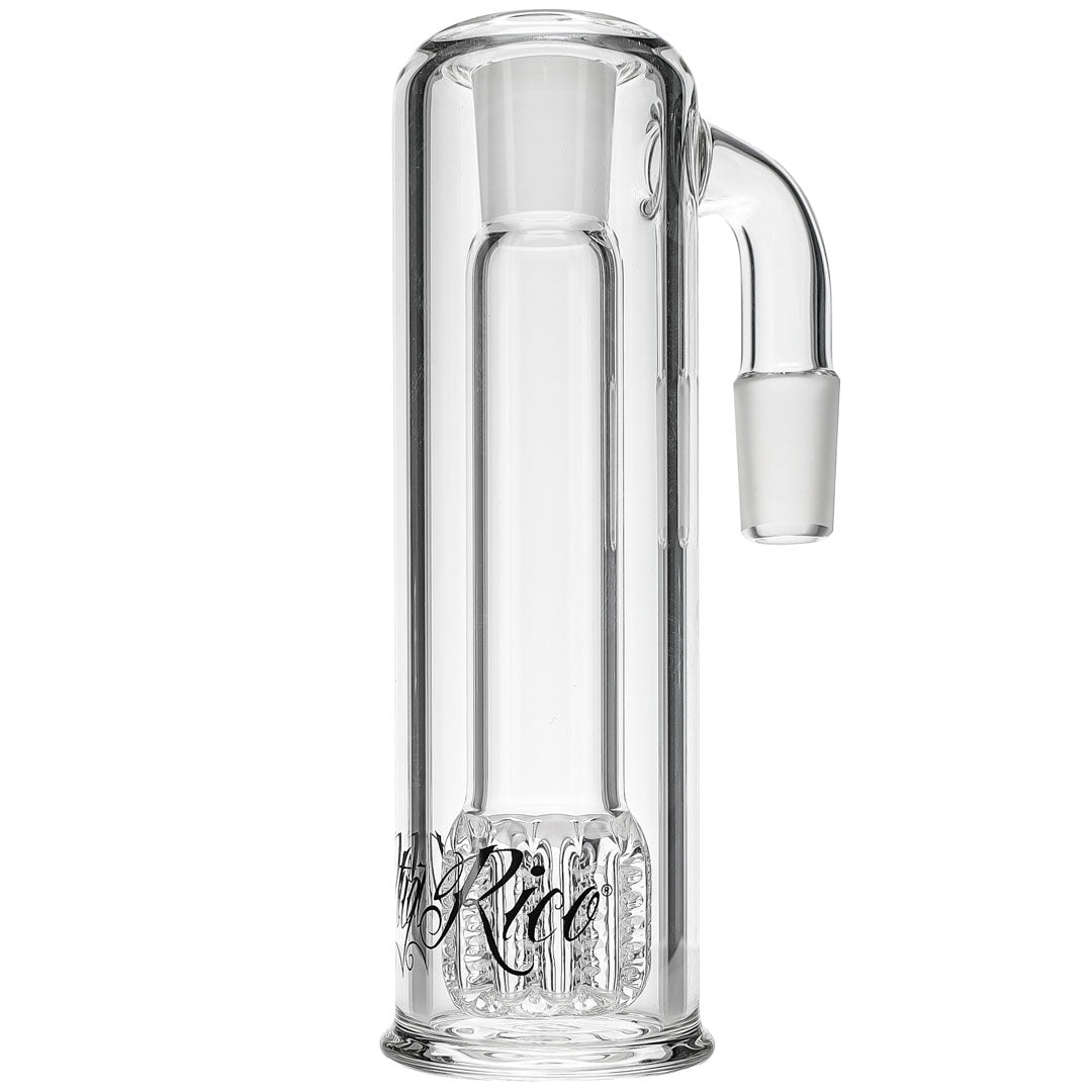 90-Degree Apocoline Perc Ash Catcher by Dirty Rico Glass