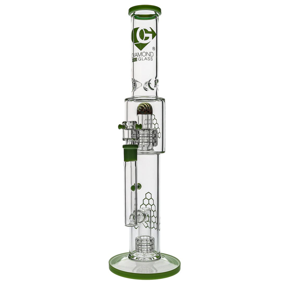 Diamond Glass Heisman Matrix Perc Bong