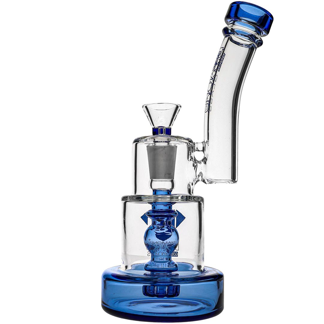 Diamond Glass Stacks Perc Bubbler Bong