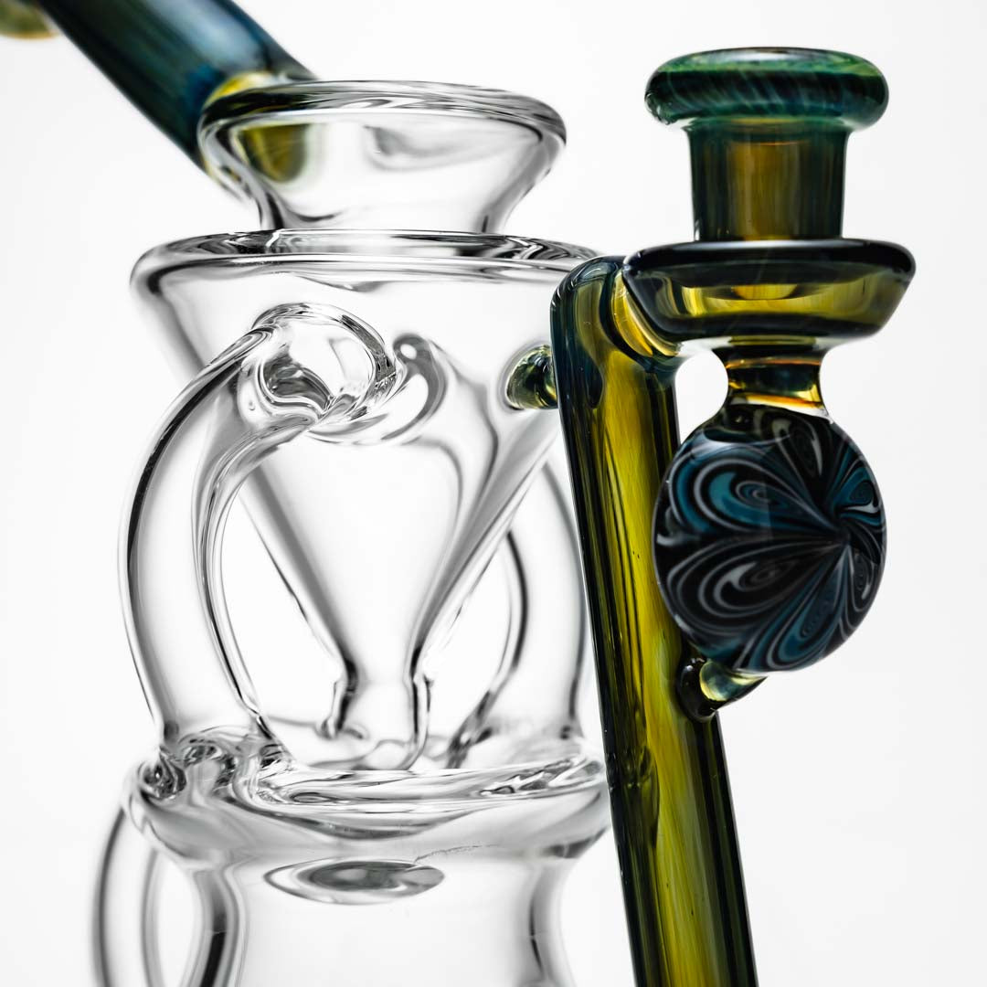 EBox Glass Thumbprint Recycler Dab Rigs