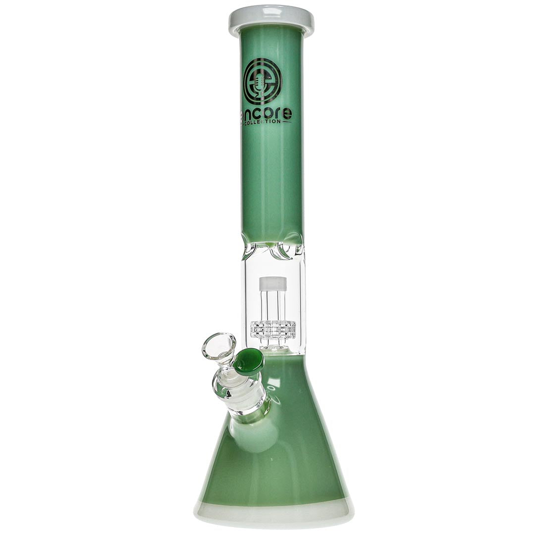 Encore Glass Color Showerhead Beaker Bongs