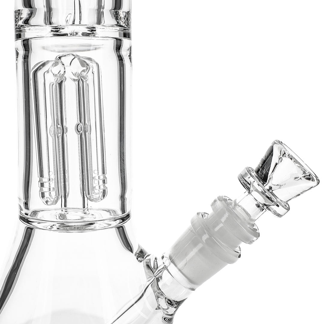 9mm 4-Arm Thick Glass Beaker Bongs by HVY Glass