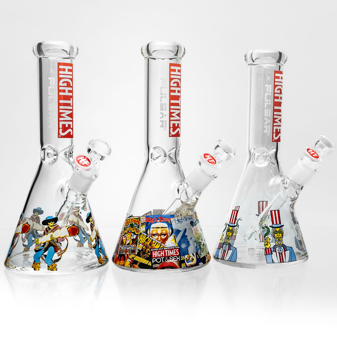 High Times® x Pulsar - Mini Beaker Bongs