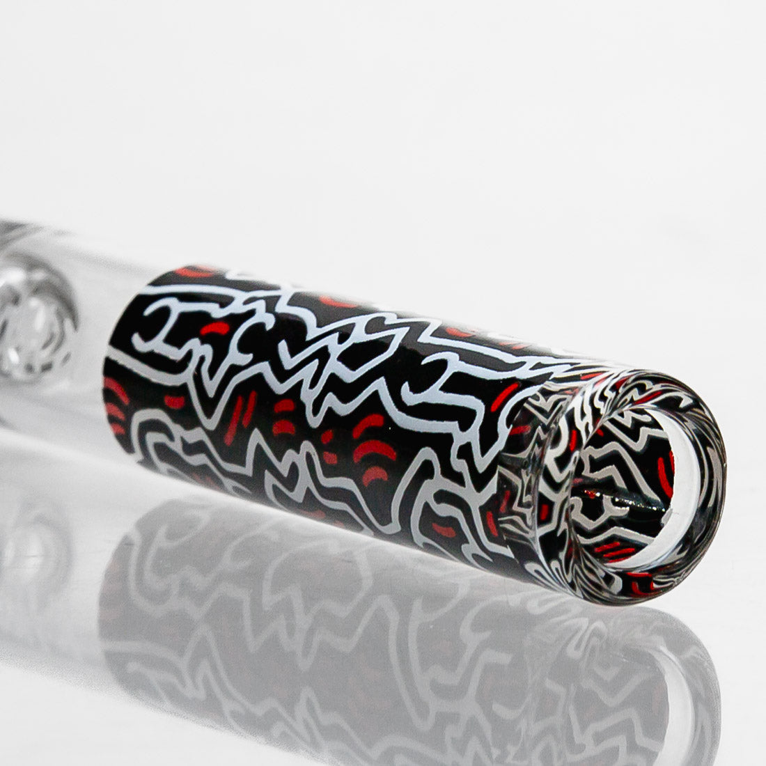 Keith Haring Glass Taster Chillum Onie Pipes