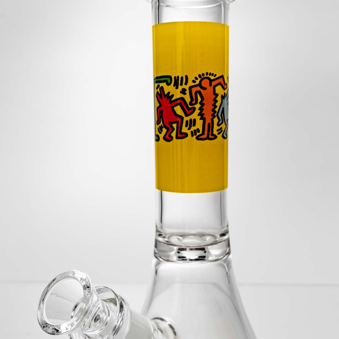 K. Haring Glass Mini Glass Water Pipe