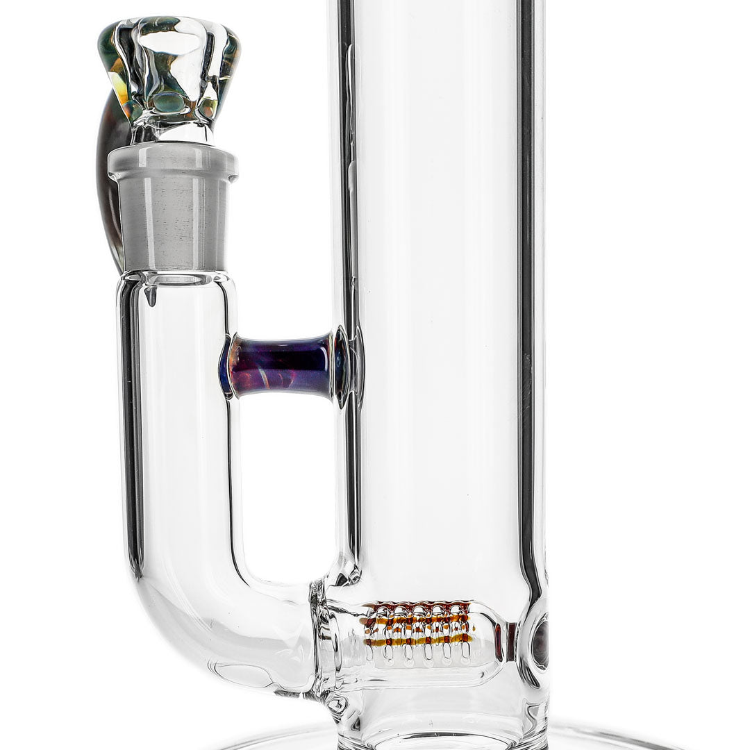 Gridded Stemline Bongs by Kenta Kito Glass