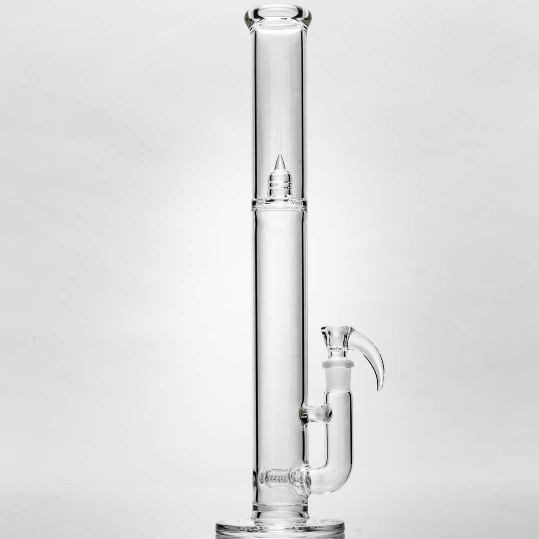 Kenta Kito Glass Clear Gridded Stemline Bongs