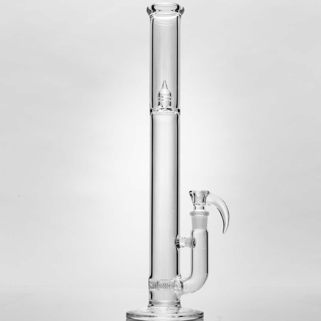 Kenta Kito Glass Clear Gridded Stemline Bongs