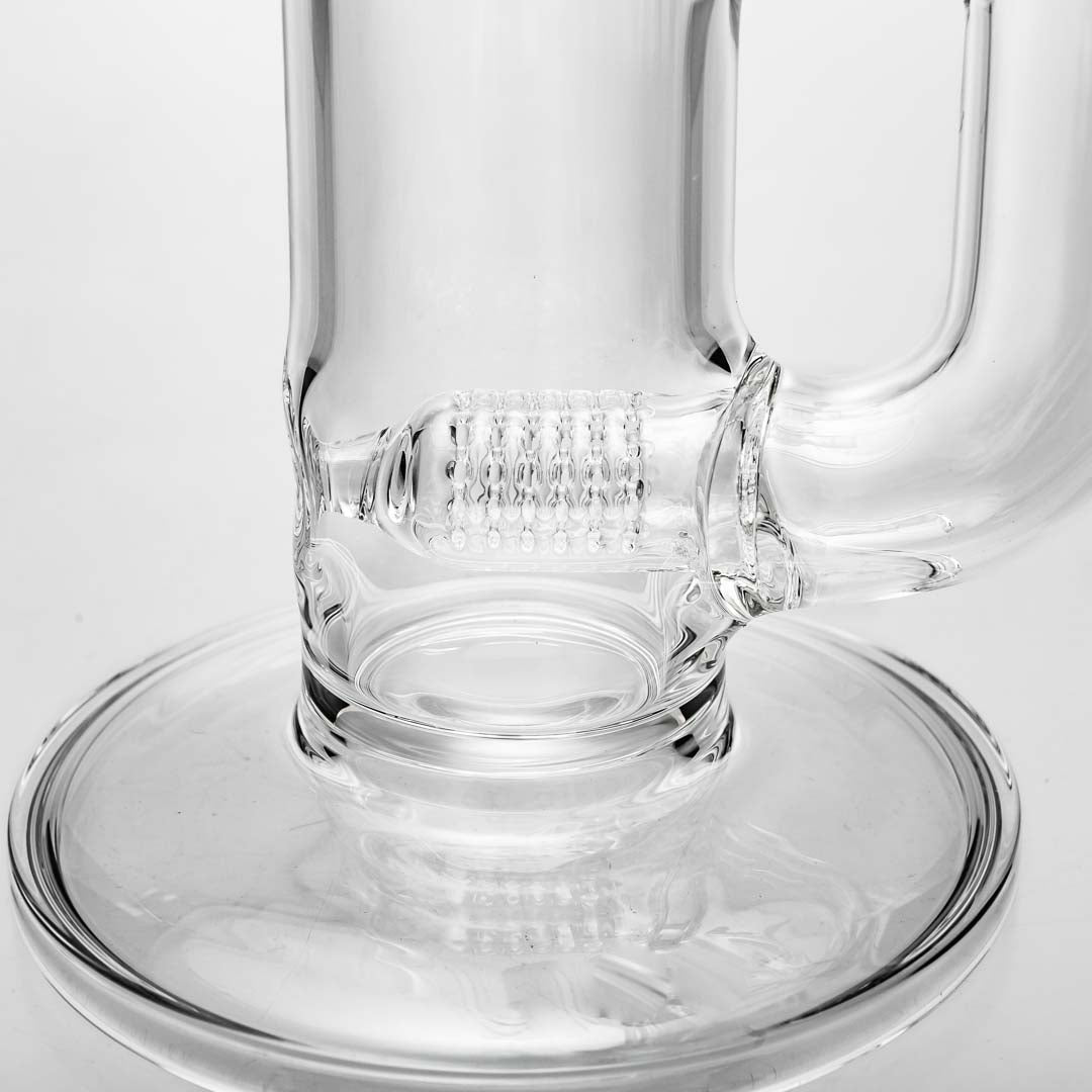 Kenta Kito Glass Clear Gridded Stemline Bongs