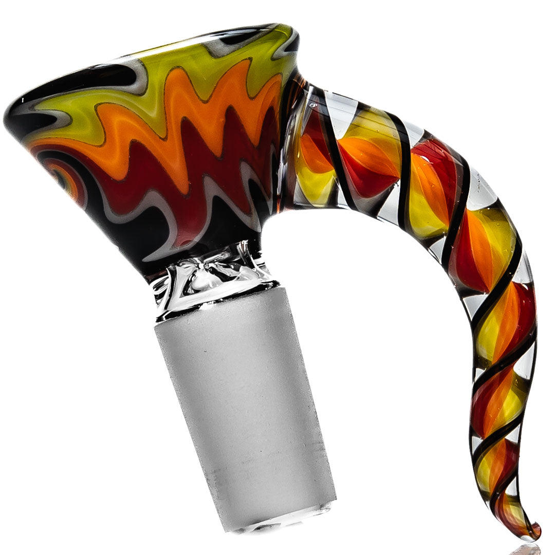 Koji Glass 14mm Martini Bong Bowls with Horn Handle