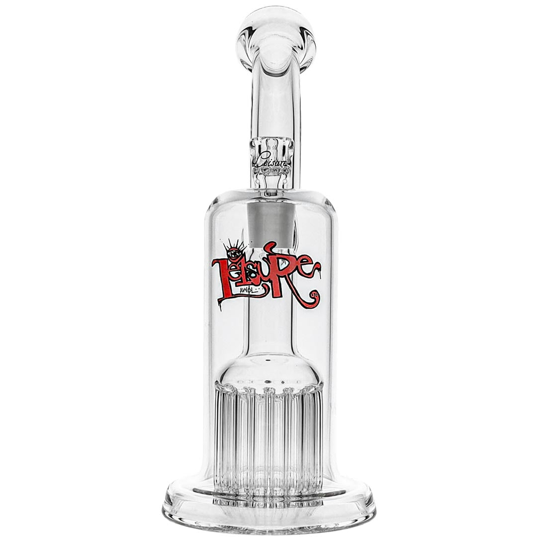 Leisure Glass 16-Arm Bubbler Bong with OG Red and Black logo