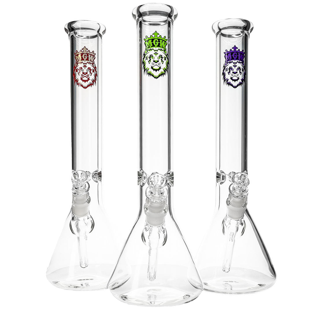15-inch 7mm Beaker Bongs by Manifest Glassworks
