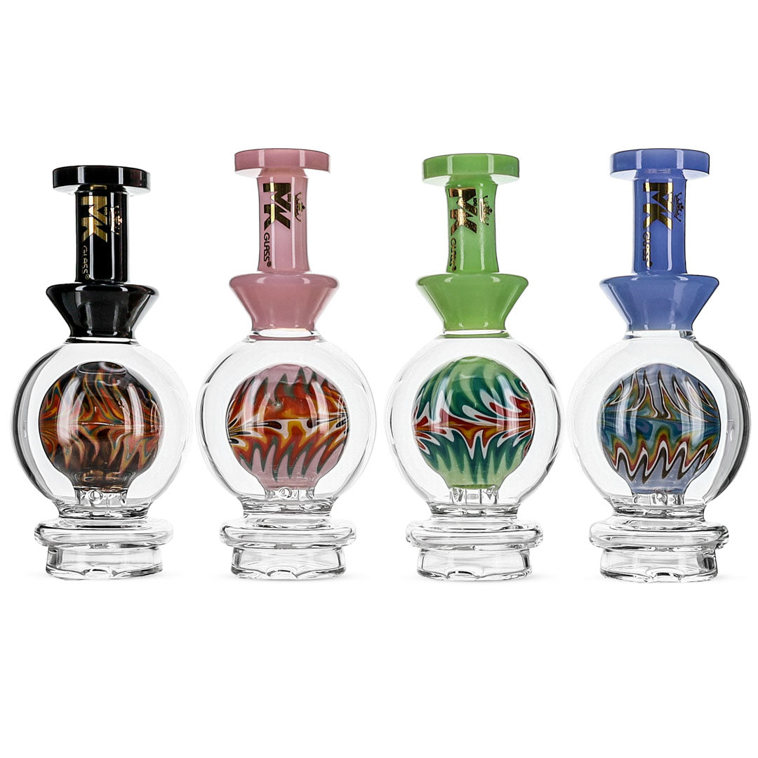 Wigwag Sphere Puffco Tops from MK100 Glass