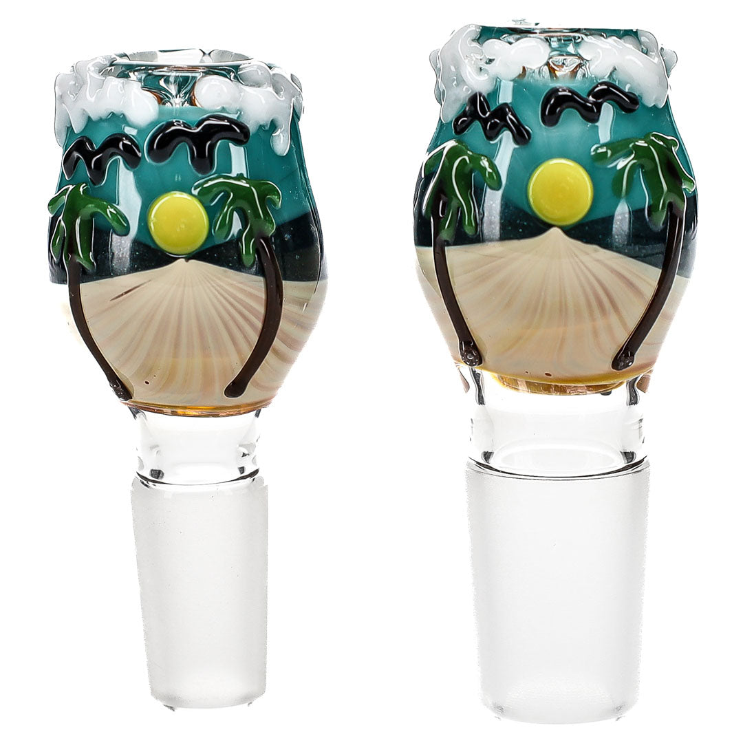 Beach Scene Bong Slides by Ben Wilson Glass