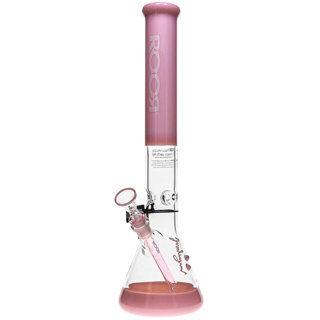 ROOR Glass 18-inch Pink Classic Beaker Bong image