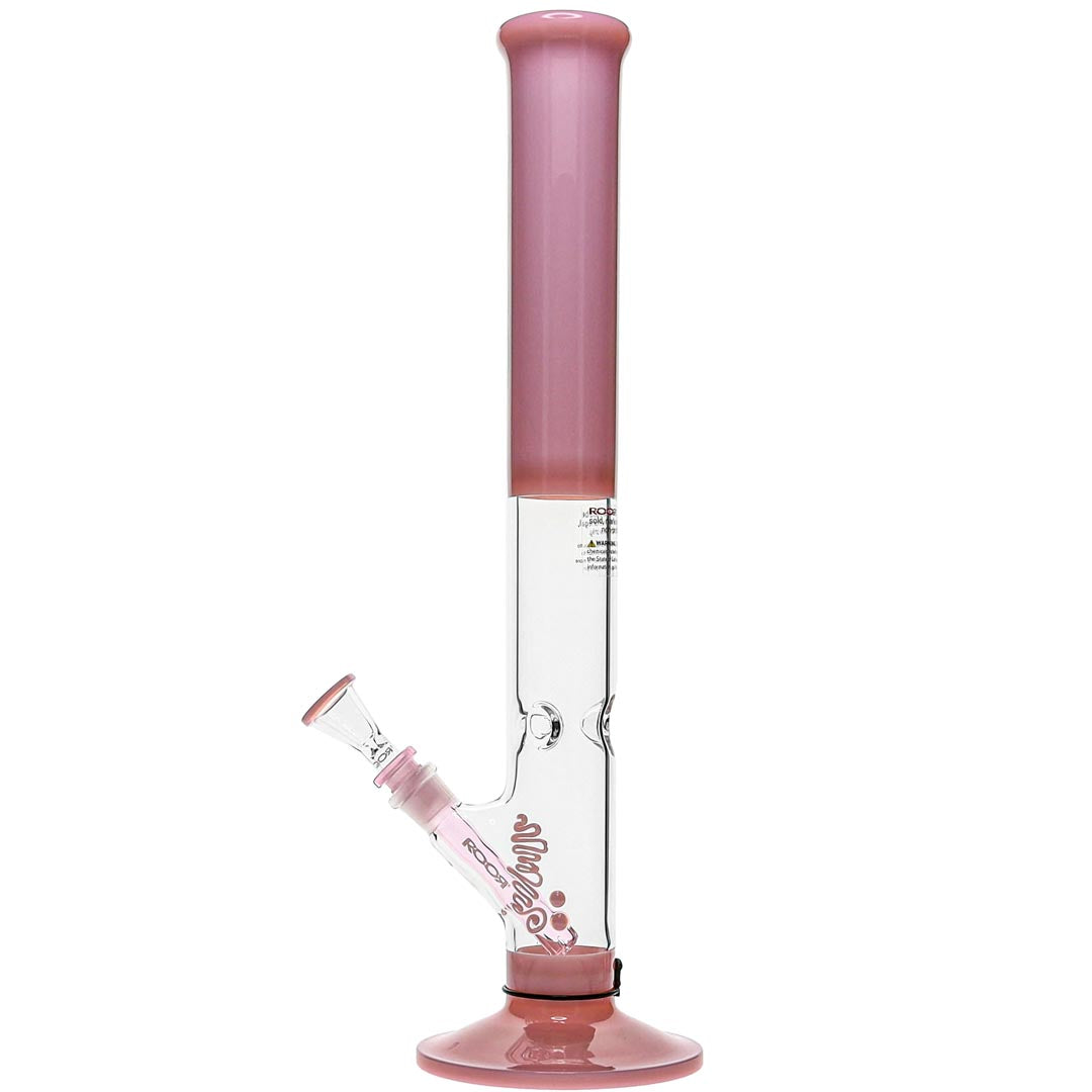 ROOR Glass 18-inch Pink Straight Tube Bong image