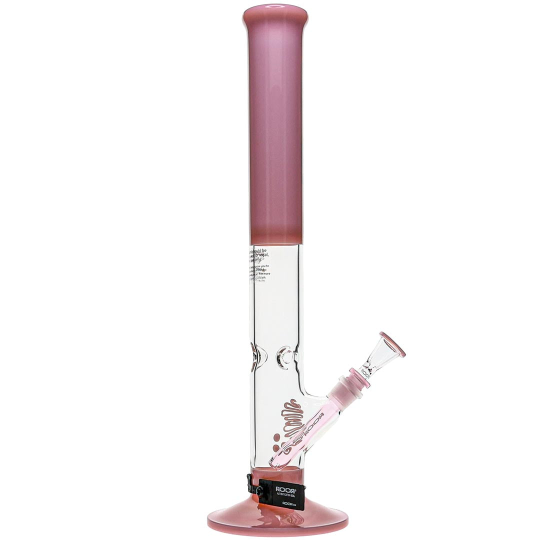 ROOR Glass 18-inch Pink Straight Tube Bong image