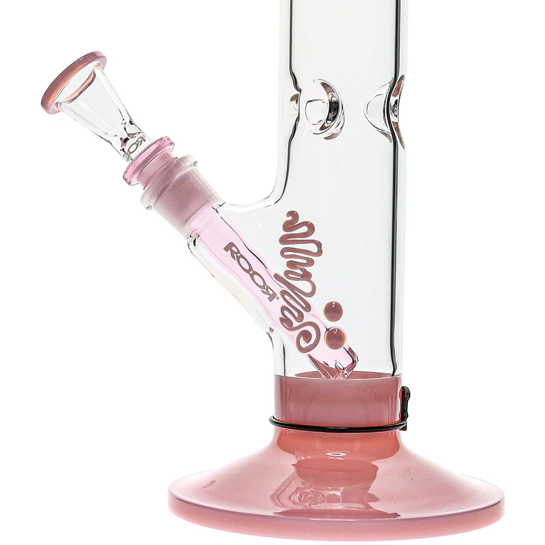 ROOR Glass 18-inch Pink Straight Tube Bong image