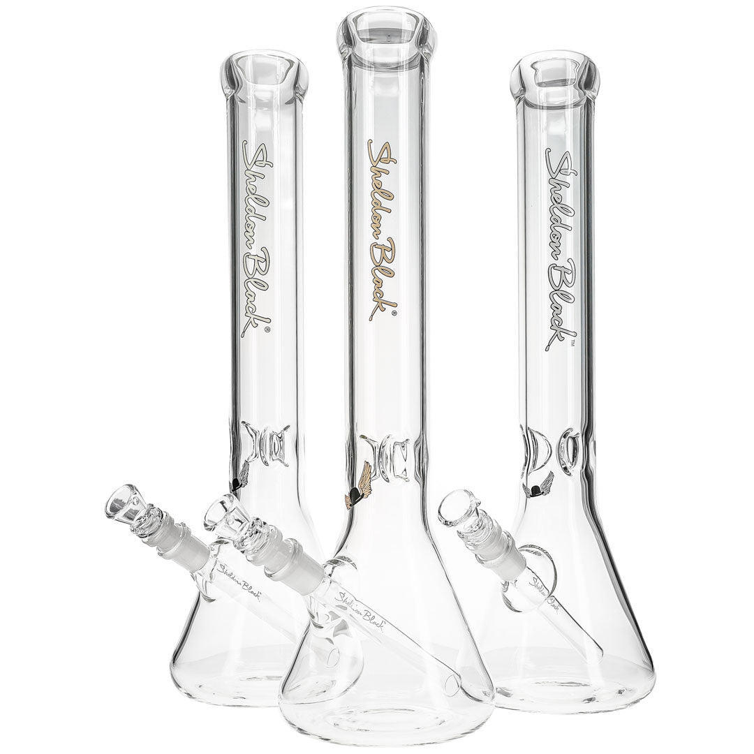 Sheldon Black Glass 16" Medio Beaker Bong