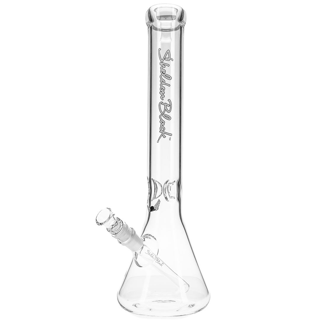 16-inch Medio Glass Beaker Bong by Sheldon Black Glass