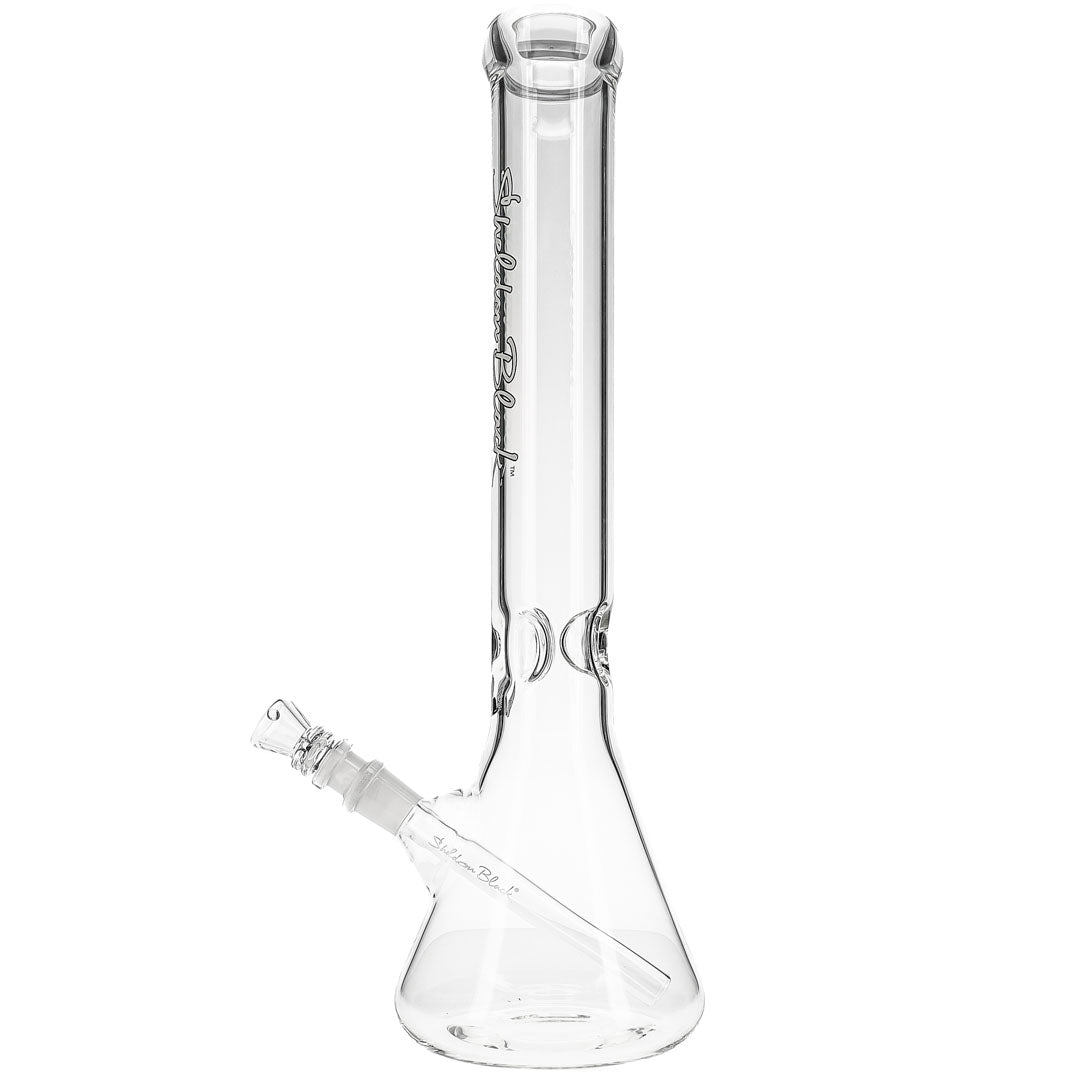 16-inch Medio Glass Beaker Bong by Sheldon Black Glass